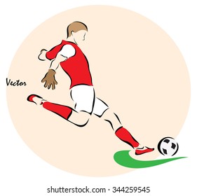 Vector illustration. Illustration shows a Summer Olympic Sports. Soccer?