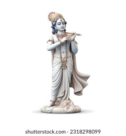 Vector Illustration of Shree Krishna for Janmashtami.