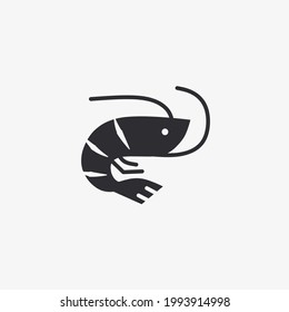 Vector illustration of shrimp icon