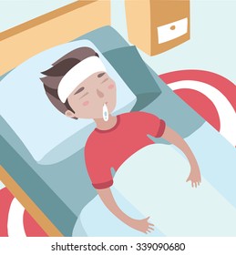 14,772 Sick boy in bed Images, Stock Photos & Vectors | Shutterstock