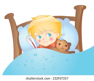 17,299 Cartoon Sick Child Images, Stock Photos & Vectors | Shutterstock