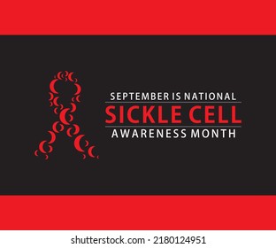 Vector Illustration Sickle Cell Disease Awareness Stock Vector (Royalty ...