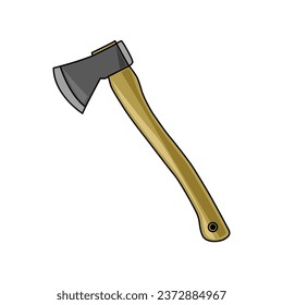 vector illustration the sickle is in good condition and is shown from a side view, with the blade facing left. 