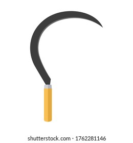 Vector illustration of sickle, silat martial arts weapon