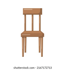 Vector Illustration of side chair. Suitable for furniture content, social media post, poster, banner, or video editing needs