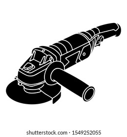 Vector illustration of Side grinder on white background