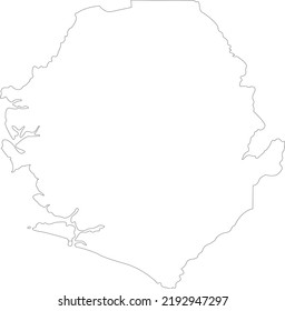 Vektorgrafik von Sierra Leone Karte