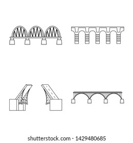 Vector illustration of sight and connection symbol. Collection of sight and construct vector icon for stock.