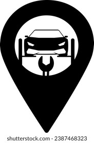 vector illustration sign car workshop