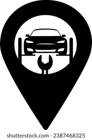 vector illustration sign car workshop