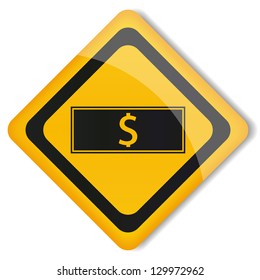 Vector illustration  sign cash