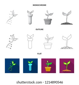 Vector illustration of  and  sign. Collection of  and  vector icon for stock.
