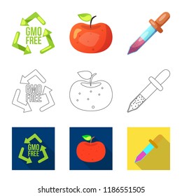 Vector illustration of  and  sign. Collection of  and  stock symbol for web.