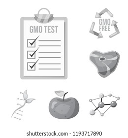 Vector illustration of  and  sign. Collection of  and  stock vector illustration.