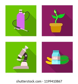 Vector illustration of  and  sign. Collection of  and  stock vector illustration.