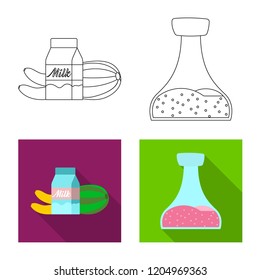 Vector illustration of  and  sign. Collection of  and  stock symbol for web.