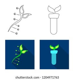Vector illustration of  and  sign. Collection of  and  stock vector illustration.