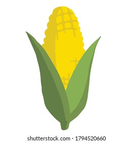 Vector illustration of a sign corn.