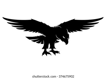 Vector illustration. Sign of eagle.