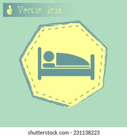 vector illustration of the sign of the hotel