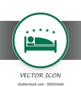 vector illustration of the sign of the hotel
