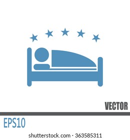 vector illustration of the sign of the hotel