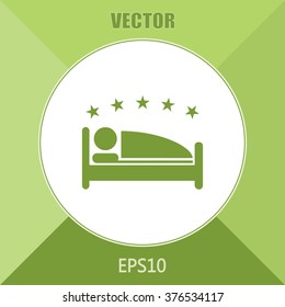 vector illustration of the sign of the hotel