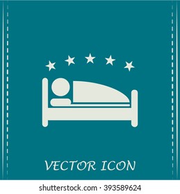 vector illustration of the sign of the hotel