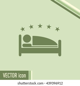 vector illustration of the sign of the hotel