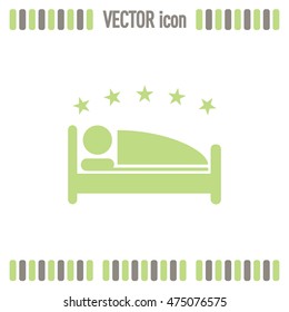 vector illustration of the sign of the hotel