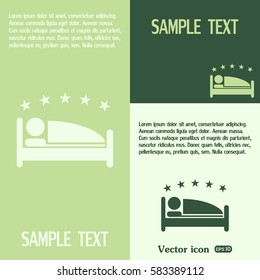 vector illustration of the sign of the hotel