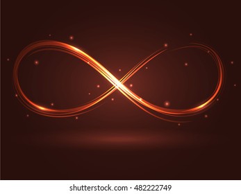 Vector illustration with the sign of infinity