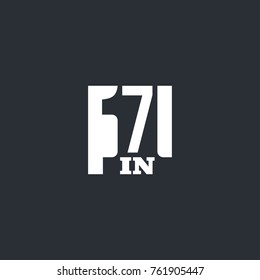 Vector Illustration Sign Numbers "seven in one" Isolated on White background. Figures 7 in 1 icon. Vector banner with seven and one numeral