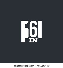 Vector Illustration Sign Numbers "six in one" Isolated on White background. Figures 6 in 1 icon. Vector banner with six and one numeral