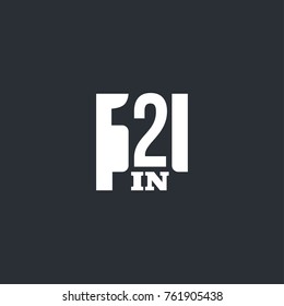 Vector Illustration Sign Numbers "two in one" Isolated on White background. Figures 2 in 1 icon. Vector banner with two and one numeral