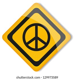 Vector illustration  sign peace