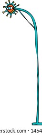 Vector illustration of a sign post