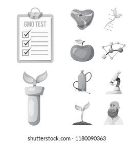 Vector illustration of  and  sign. Set of  and  vector icon for stock.