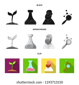 Vector illustration of  and  sign. Set of  and  stock vector illustration.
