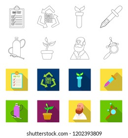 Vector illustration of  and  sign. Set of  and  stock vector illustration.
