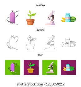 Vector illustration of  and  sign. Set of  and  stock vector illustration.