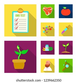 Vector illustration of  and  sign. Set of  and  stock vector illustration.