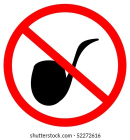 Vector illustration of sign stop smoke tobacco