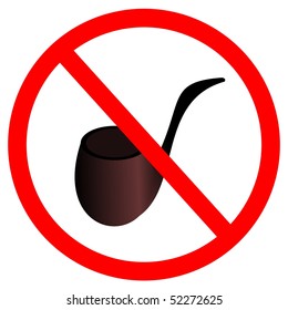 Vector illustration of sign stop smoke tobacco