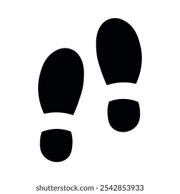 Señal de Ilustración vectorial .Pista. pista de Vector de zapatos . huella . pista   Fondo. signo transparente negro . 