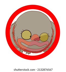 Vector illustration the signs doll