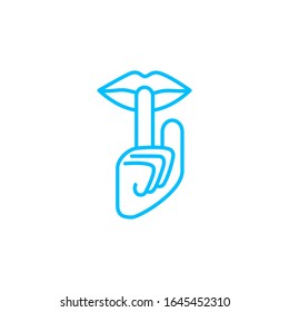 Vector illustration, silent icon template.  