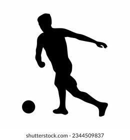 vector illustration of the silhouette of an athletic sport