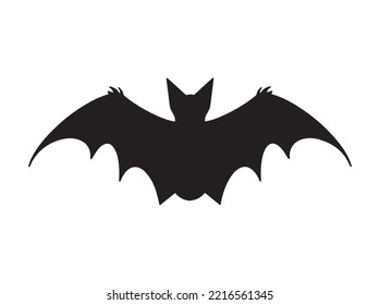 Vector illustration silhouette of bat.