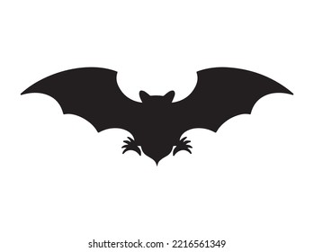 Vector illustration silhouette of bat.